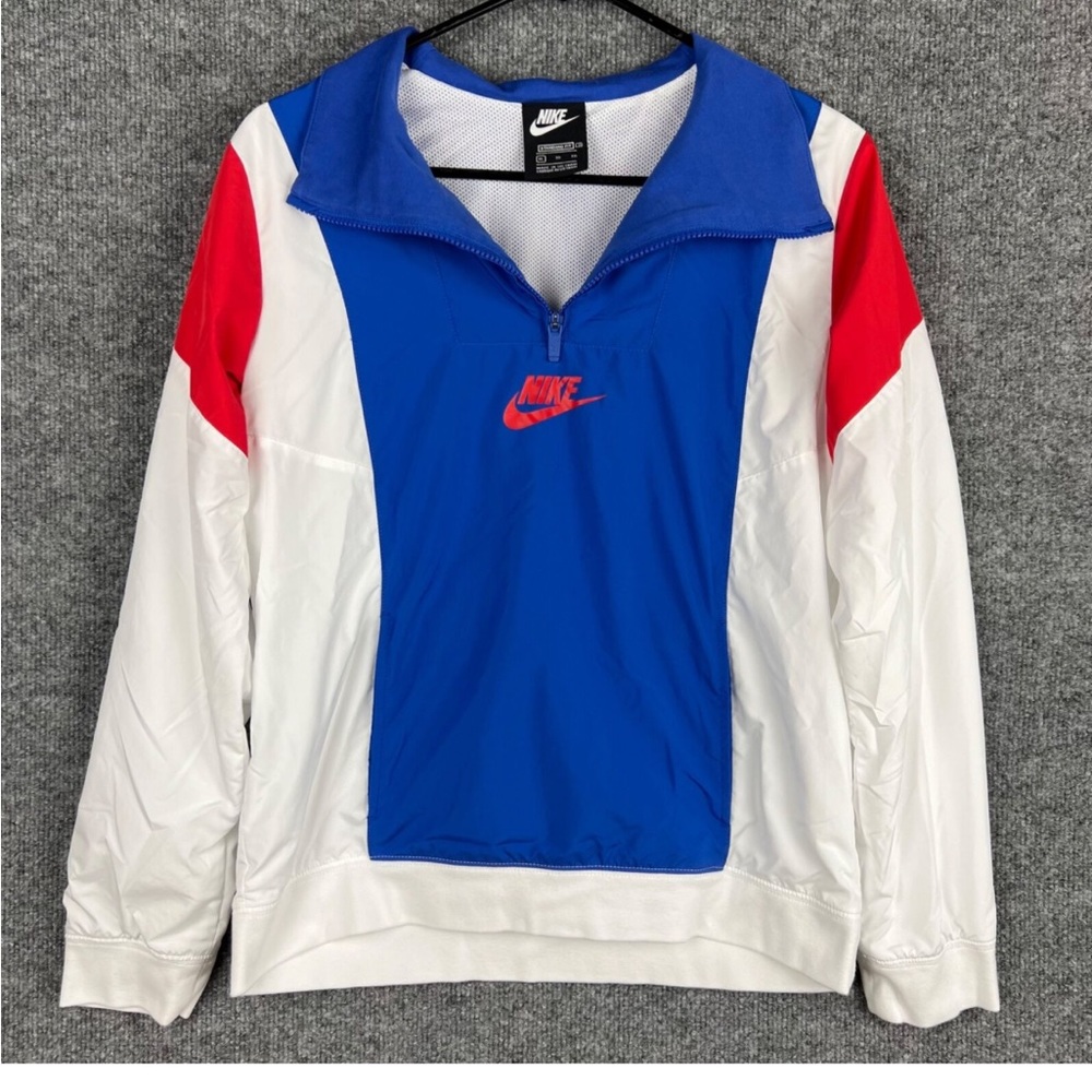 Nike Boys' Jacket Size M Sportswear Amplify 1/2-Zip Woven Top DA0865-100
